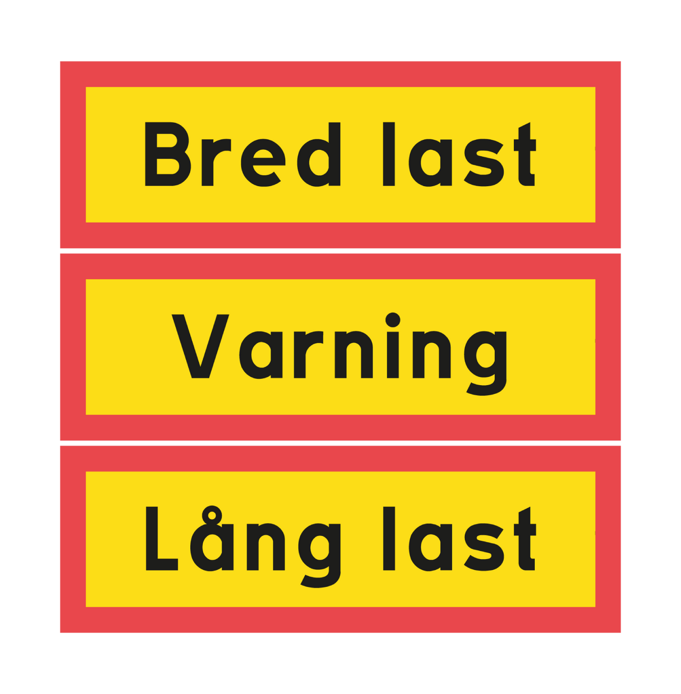 Bred last skyltar – Godkända mått enligt Trafikverket