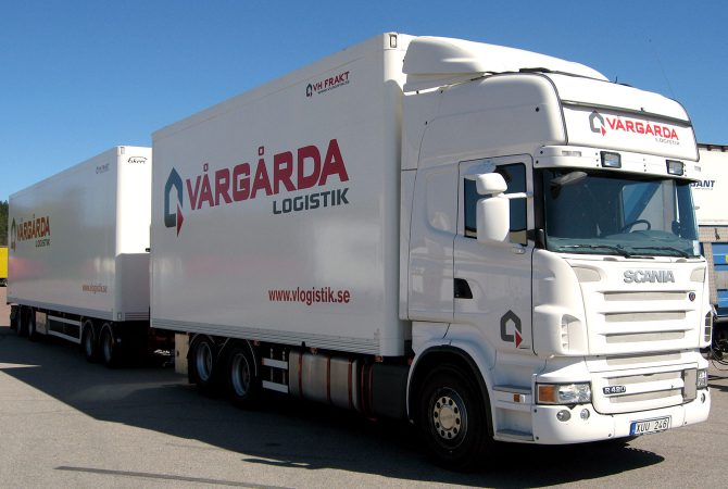 Lastbilsdekor Vårgårda Logistik